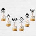 Festiko® Video Game Happybirthday Theme Party Cake Cutting Decoration 18 Pcs Cup Cake Topper, Video Games Party Favors for Kids Birthday Decoration