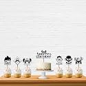 Festiko® Video Game Happybirthday Theme Party Decoration Combo for Cake Cuttin,Video Games Party Favors for Kids Birthday Decoration(Cake Topper + 6 Cup Cake Topper)