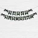 Festiko® Video Game Happybirthday Theme Party Decoration Banner/Bunting,Video Games Party Favors for Kids Birthday Decoration(Banner/Bunting with Ribbon)
