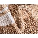 Festive Textile Jute Braided Natural Rug Hand