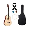 BLUEBERRY 38C, Acoustic Guitar Kit with Bag, Strap, One Pack Strings And 2 Picks - 38 Inch (Natural)