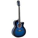 Festra R-40, Truss Rod Acoustic Guitar Kit with Bag, Strap, One Pack Strings and Picks (Blueburst)