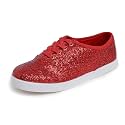 FEVERSOLE Women's Fashion Dress Sneakers Party Bling Casual Flats Embellished Shoes