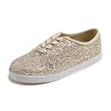 FEVERSOLE Women's Fashion Dress Sneakers Party Bling Casual Flats Embellished Shoes