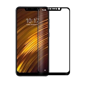 glaze accessories edge to edge shatterproof tempered glass screen for poco f1
