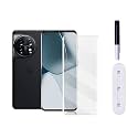 Glaze Accessories® Tempered Glass Design for OnePlus 11 | 11R 5G Advanced Border Less Full Edge to Edge 3D Curved UV Screen Protector and Easy Installation Kit [Pack of 1]