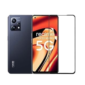 glaze accessories tempered glass screen protector compatible for realme narzo 50  narzo 50 pro  xt  x2 edge to edge coverage and with easy installation kit