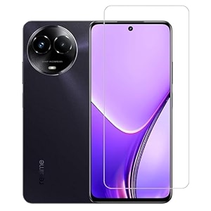 glaze accessories tempered glass screen protector compatible for realme 70x 5g  narzo n61 uv edge to edge coverage and with easy installation kit