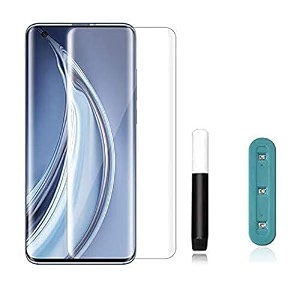 glaze accessories tempered glass screen protector compatible for vivo x80  x80 pro  x90  x90 pro uv edge to edge coverage and with easy installation kit