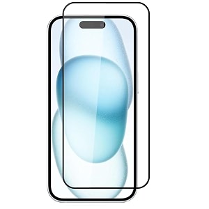 glaze accessories tempered glass screen protector compatible for iphone 16 pro edge to edge coverage and with easy installation kit