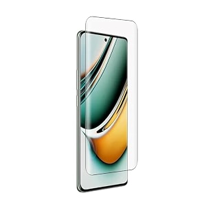 glaze accessories tempered glass screen protector compatible for iqoo z7 pro uv with edge to edge coverage and with easy installation kit
