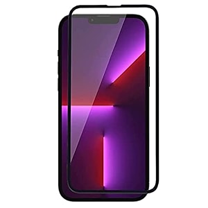 glaze accessories tempered glass screen protector compatible for iphone 13 pro max  14 pro max edge to edge coverage and with easy installation kit