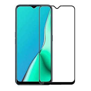 glaze accessories tempered glass screen protector compatible for oppo a55 edge to edge coverage and with easy installation kit