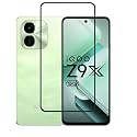 Glaze Accessories Tempered Glass Screen Protector Compatible For IQoo Z9X with Edge to Edge Coverage and with Easy Installation Kit
