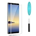 Premium Curved Tempered Glass Design for Samsung Galaxy Note 9 | Note 8 Advanced Border Less Full Edge to Edge 3D Curved UV Screen Protector and Easy Installation Kit (Pack of 1)