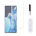Tempered Glass Design for OnePlus 8 Pro | 12R |13R (UV) Advanced Border Less Full Edge to Edge 3D Curved UV Screen Protector and Easy Installation Kit
