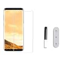 Tempered Glass Design for Samsung Galaxy S8 | S9 Advanced Border Less Full Edge to Edge 3D Curved UV Screen Protector and Easy Installation Kit [Pack of 1]