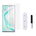 Tempered Glass Design for Samsung Galaxy NOTE 10 PLUS (3D UV) Advanced Border Less Full Edge to Edge 3D Curved UV Screen Protector and Easy Installation Kit