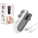 Portable Mini Sealing Machine Sealing Machine 2 in 1 USB Rechargeable Magnetic Bag Sealer with Cutter Mini Sealer for Food Snacks Chips Fresh Storage Plastic Bags Sealing Machine | Multicolour