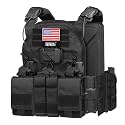 Feyachi TM 20 Magnetic Tactical Vest - Airsoft Vest MOLLE System Multifunctional Quick Release Vests Full Body Adjustable