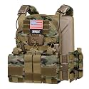 Feyachi TM 20 Magnetic Tactical Vest - Airsoft Vest MOLLE System Multifunctional Quick Release Vests Full Body Adjustable