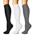 FEYHAY Copper Compression Socks (3 Pairs) 15-20 mmHg Circulation is Best Athletic &amp; Daily for Men &amp; Women, Running, Climbing