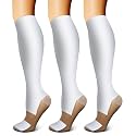 FEYHAY Copper Compression Socks (3 Pairs) 15-20 mmHg Circulation is Best Athletic &amp; Daily for Men &amp; Women, Running, Climbing