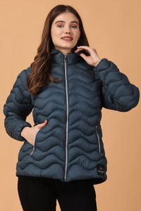 feyona women solid bomber jacket