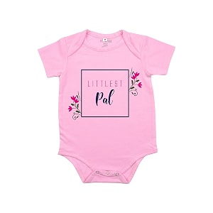 fflirtygo baby wear cotton jumpsuitbody suit multi-color romper for boys and girls surname pal color pink and blue and green