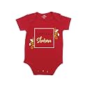 Fflirtygo Baby Wear Cotton Jumpsuit/Body Suit/sleepsuit Multi-Color Romper for Boys and Girls Surname Sharma Color Red and White