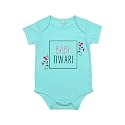 Fflirtygo Baby Wear Cotton Jumpsuit/Body Suit Multi-Color Romper for Boys and Girls Surname Tiwari color sky blue and pink and green