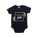 Fflirtygo Baby Wear Cotton Jumpsuit | Rompers Half Sleeves | Infants Onesie | Body Suit Multi-Color Romper for Boys and Girls Surname Joshi Color Blue and White and Green