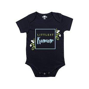 fflirtygo baby wear cotton rompers half sleeves  infants onesie  jumpsuit  body suit multi-color romper for boys and girls surname kumar color blue and sky blue