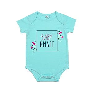 fflirtygo baby wear cotton sleepsuitjumpsuitbody suit multi-color romper for boys and girls surname bhatt color sky blue and green