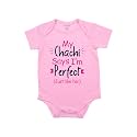 Fflirtygo Chachi Says I'm Perfect Printed Romper Baby Wear Cotton Jumpsuit/sleepsuit Dress Pink Color for Boys and Girls