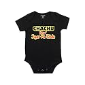 Fflirtygo Chachu Ke Jigar Ka Tukda Printed Romper Baby Wear Cotton Infants Half sleeve romper/bodysuit Black Color for Boys and Girls