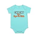 Fflirtygo Chachu Ke Jigar Ka Tukda Printed Romper Baby Wear Cotton Infants Half sleeve romper/bodysuit Light Blue Color for Boys and Girls