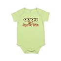 Fflirtygo Chachu Ke Jigar Ka Tukda Printed Romper Baby Wear Cotton Infants Half sleeve romper/bodysuit Green Color for Boys and Girls