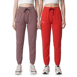 Fflirtygo Cotton Solid Joggers Track Pant Solid