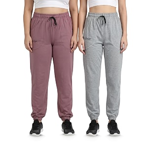 Fflirtygo Cotton Solid Joggers Track Pant Solid