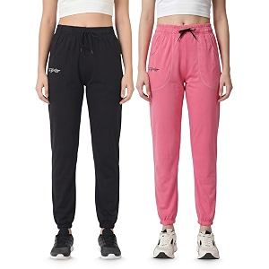 Fflirtygo Cotton Solid Joggers Track Pant Solid