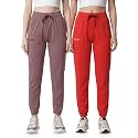 Fflirtygo Cotton Solid JoggersTrack PantSolid PajamaLeggings 100