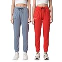 Fflirtygo Cotton Solid JoggersTrack PantSolid PajamaLeggings 100