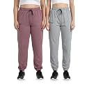 Fflirtygo Cotton Solid JoggersTrack PantSolid PajamaLeggings 100