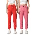 Fflirtygo Cotton Solid JoggersTrack PantSolid PajamaLeggings 100