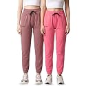 Fflirtygo Cotton Solid JoggersTrack PantSolid PajamaLeggings 100