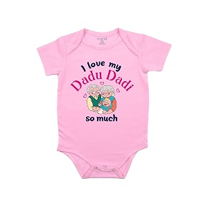fflirtygo i love my dadu dadi so much romper baby wear cotton infants sleepsuitkids dress dress pink color for boys and girls