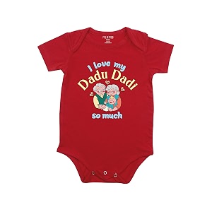 fflirtygo i love my dadu dadi so much romper baby wear cotton infants sleepsuitkids dress dress red color for boys and girls