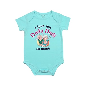 fflirtygo i love my dadu dadi so much romper baby wear cotton infants sleepsuitonesizekids dress dress light blue color for boys and girls