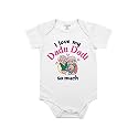 Fflirtygo I Love My Dadu Dadi So Much Romper Baby Wear Cotton Infants sleepsuit//kids dress Dress White Color for Boys and Girls